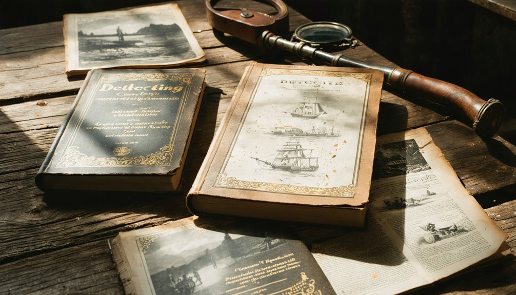 magazines and books on metal detecting