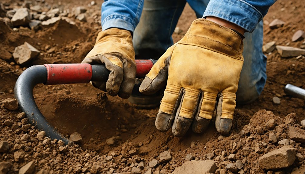 metal detecting safety gloves