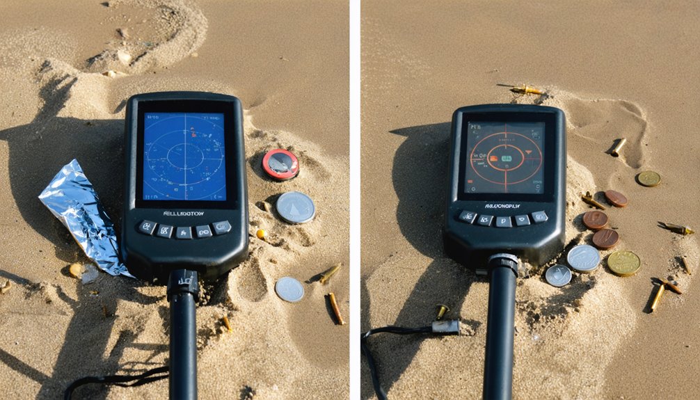 metal detection modes comparison