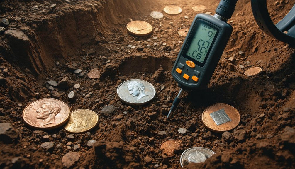 metal detector coin detection