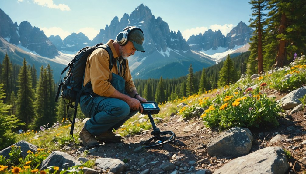 mountainous metal detecting spots