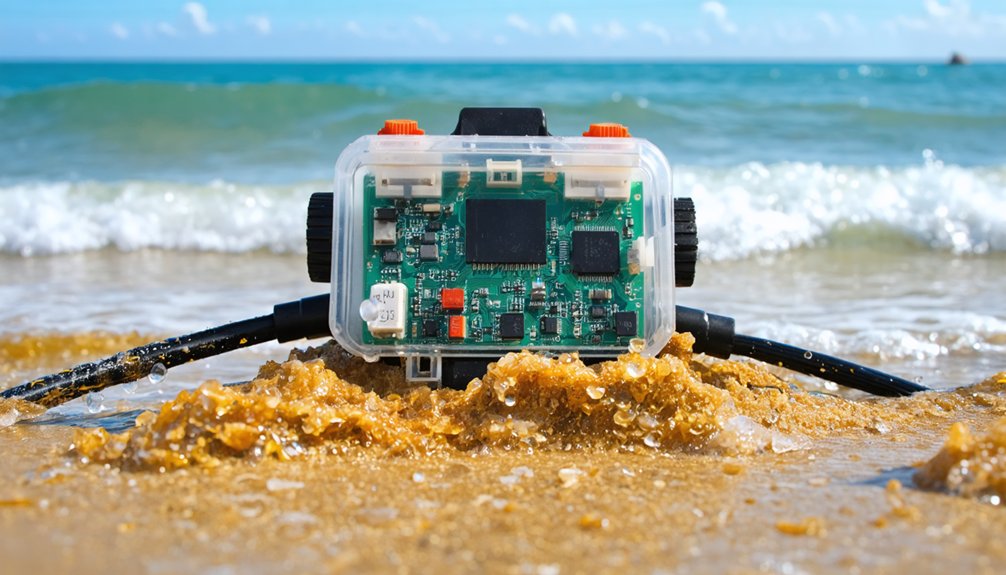 multi frequency saltwater detection