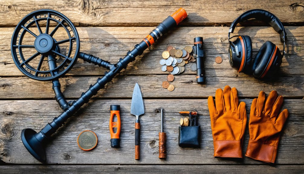 necessary equipment for treasure hunting