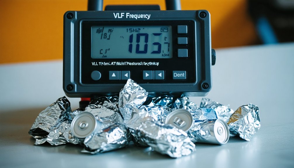 optimal aluminum detection frequencies