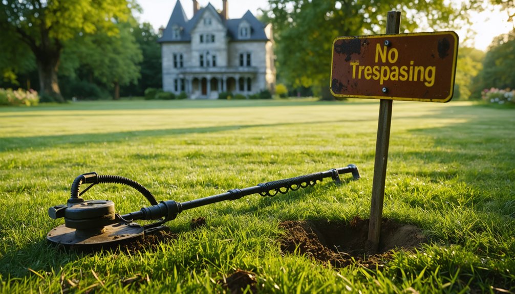 private property metal detecting