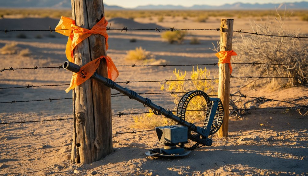 prohibited metal detecting zones