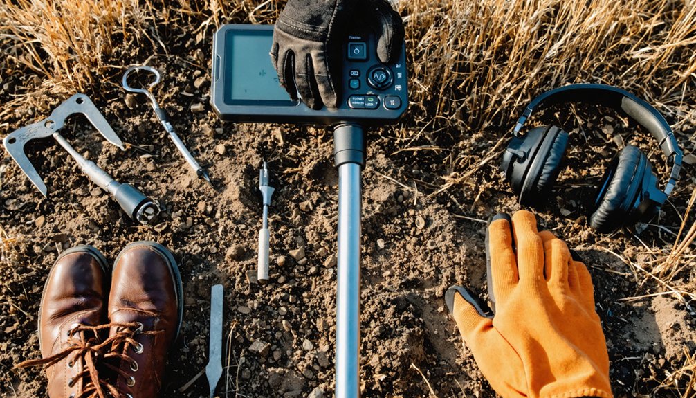 proper metal detecting equipment setup