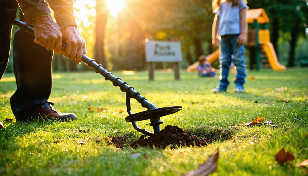 public park metal detecting ethics