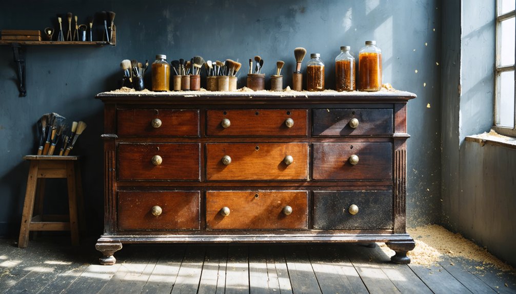 refinishing process for antiques