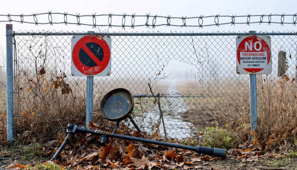 restricted areas for metal detecting