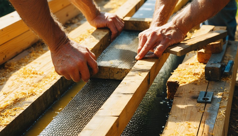 riffle installation for gold recovery