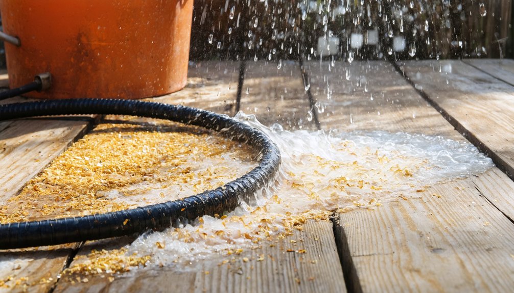 rinse metal detector immediately