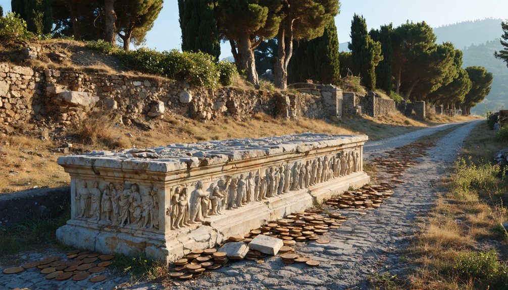 roman roads lined with tombs