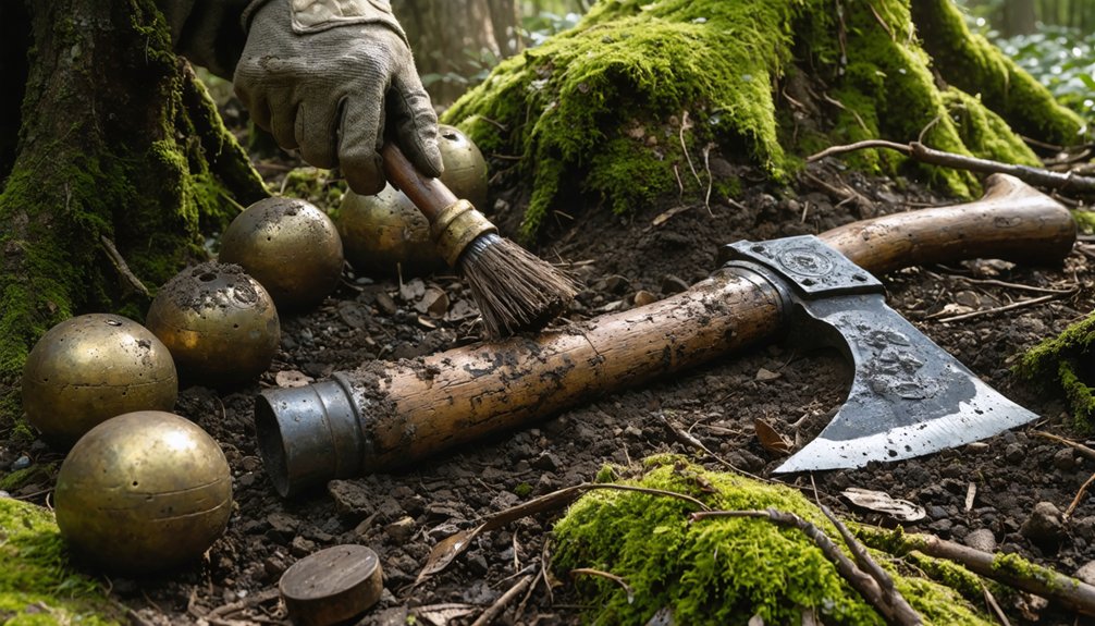 searching for war artifacts