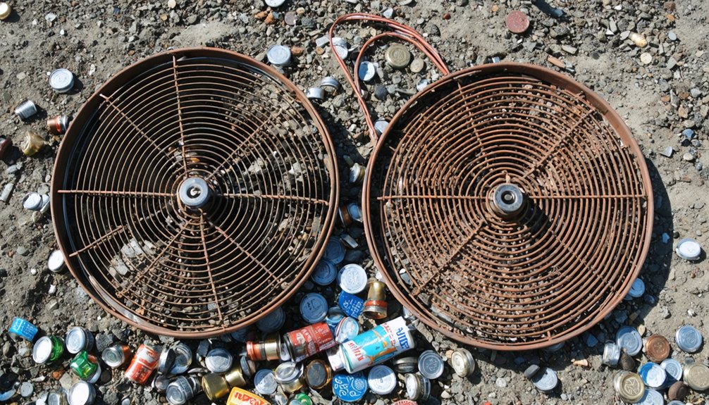 target separation in trashy sites