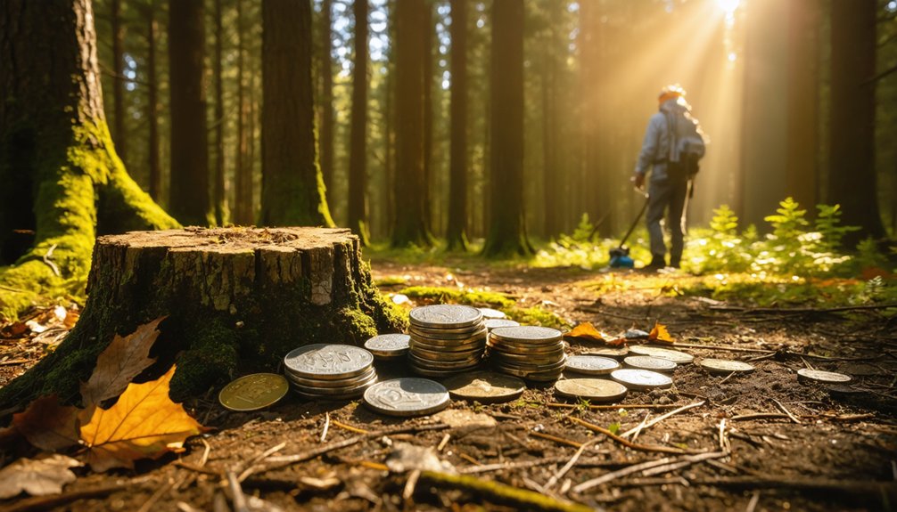 treasure hunting in nature