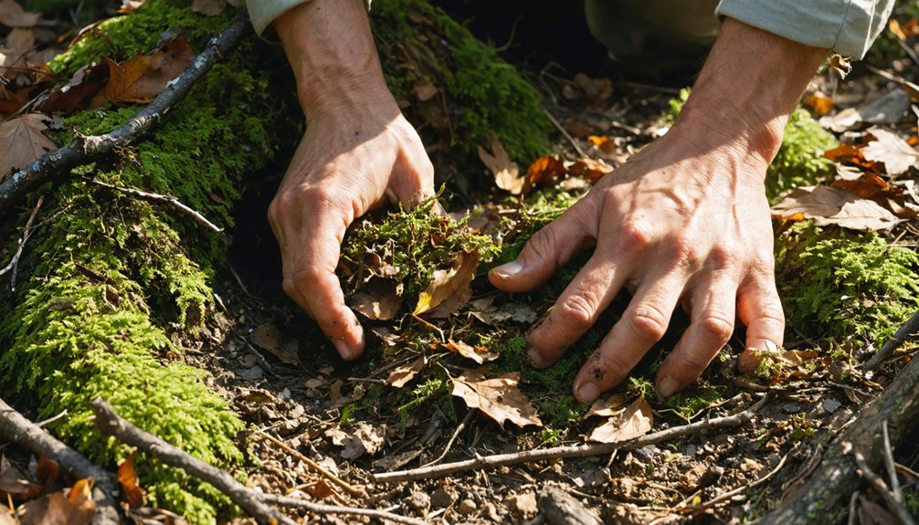 use natural ground cover materials
