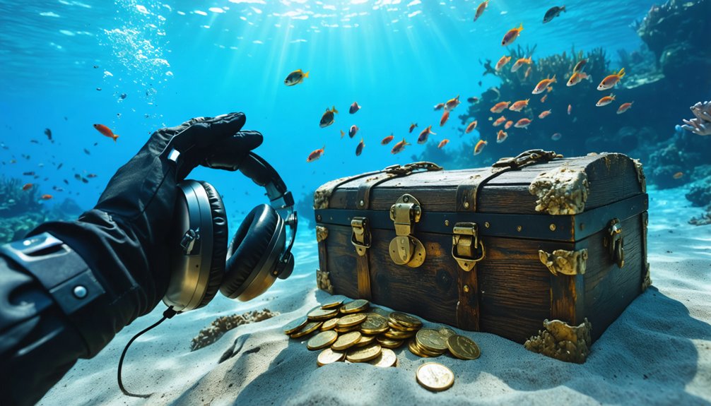 waterproof headphones with onboard storage