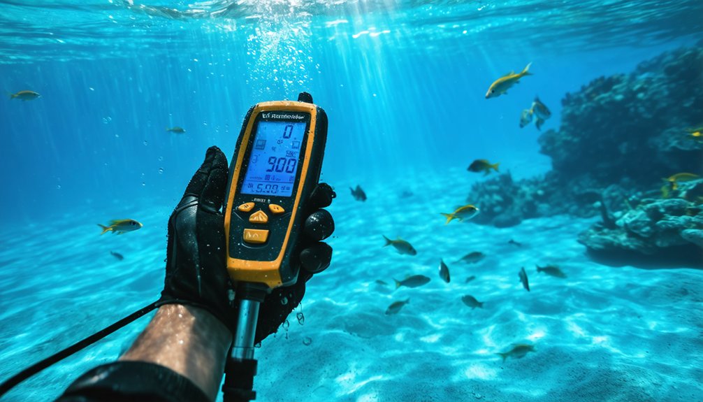waterproof multi frequency underwater detection