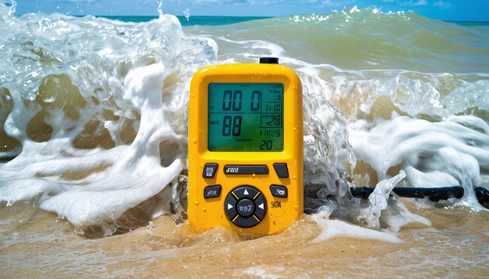 wet sand target identification