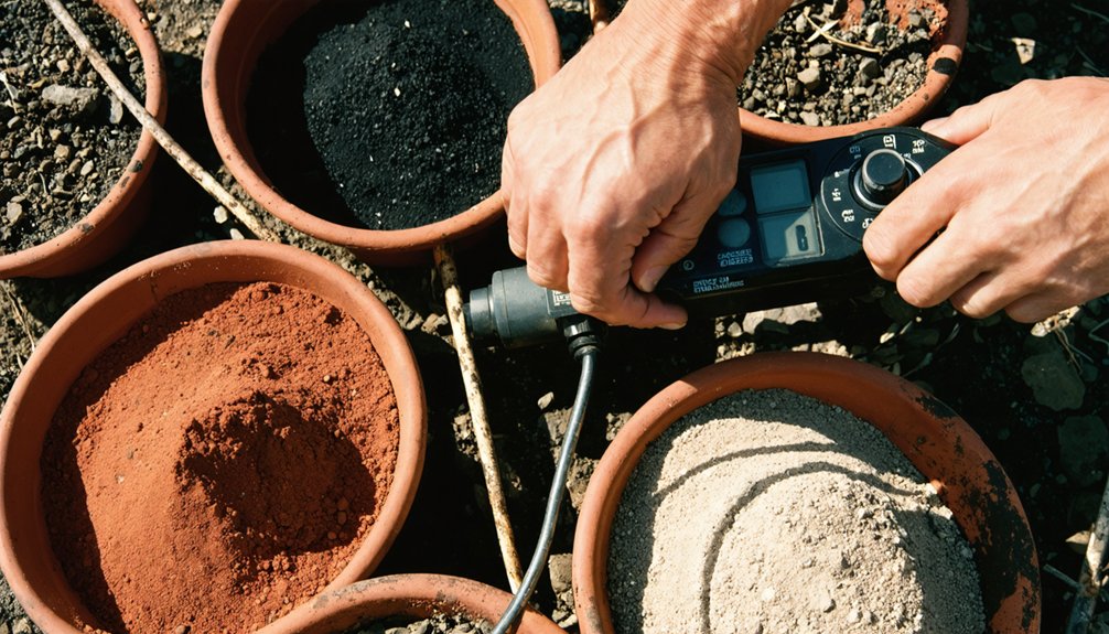 adjusting metal detector settings