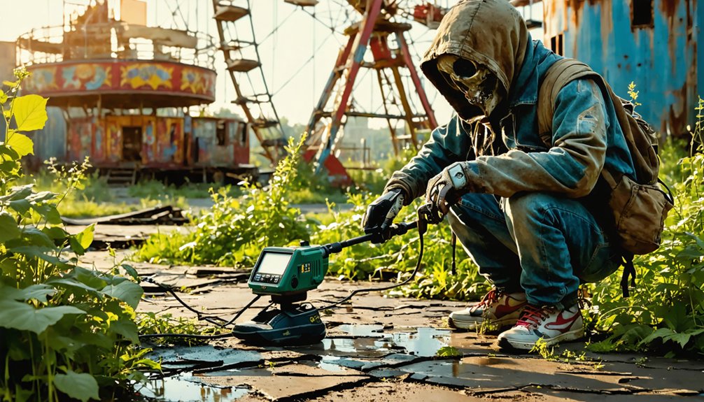 amusement park metal detecting