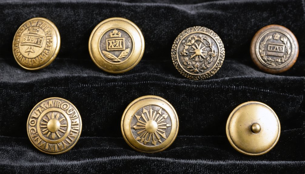 backmarks identify military buttons