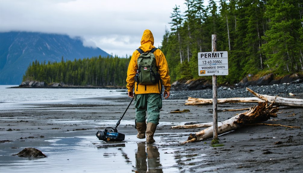 beach detecting restrictions and guidelines