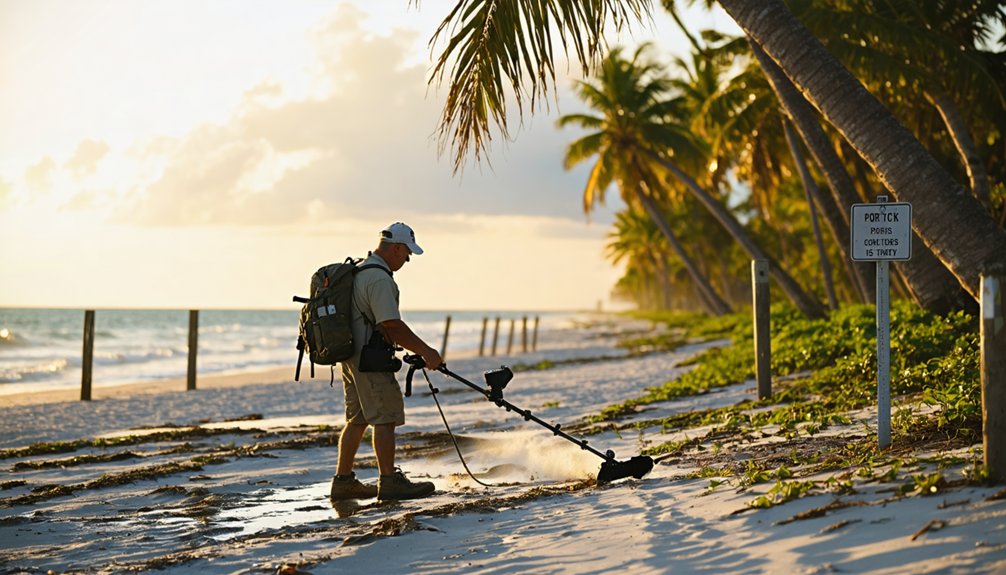 beach metal detecting regulations