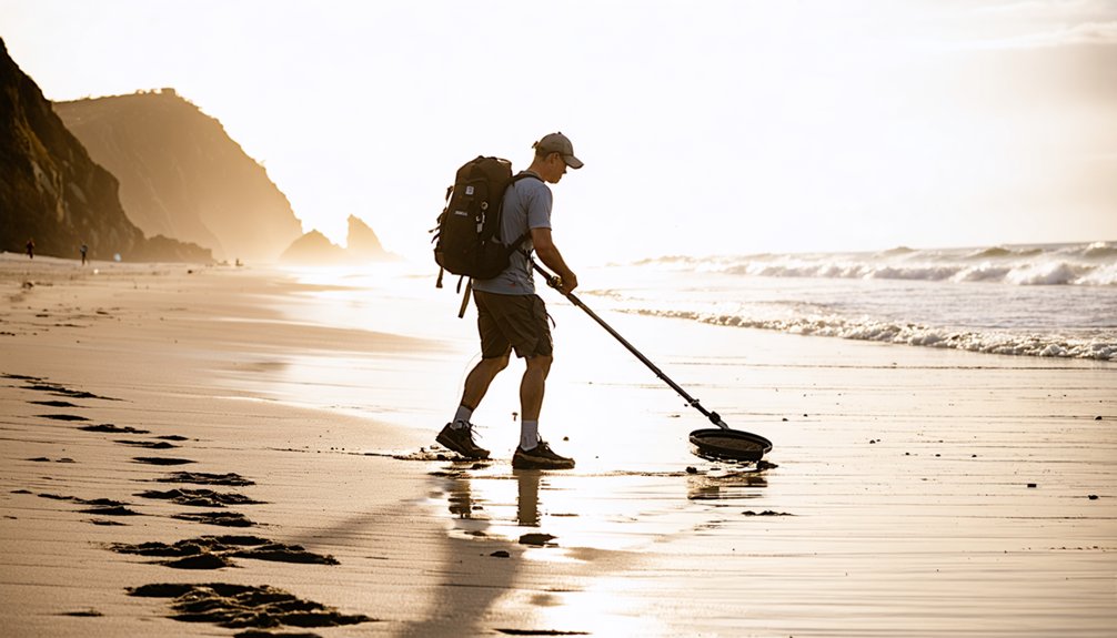 beach metal detecting techniques