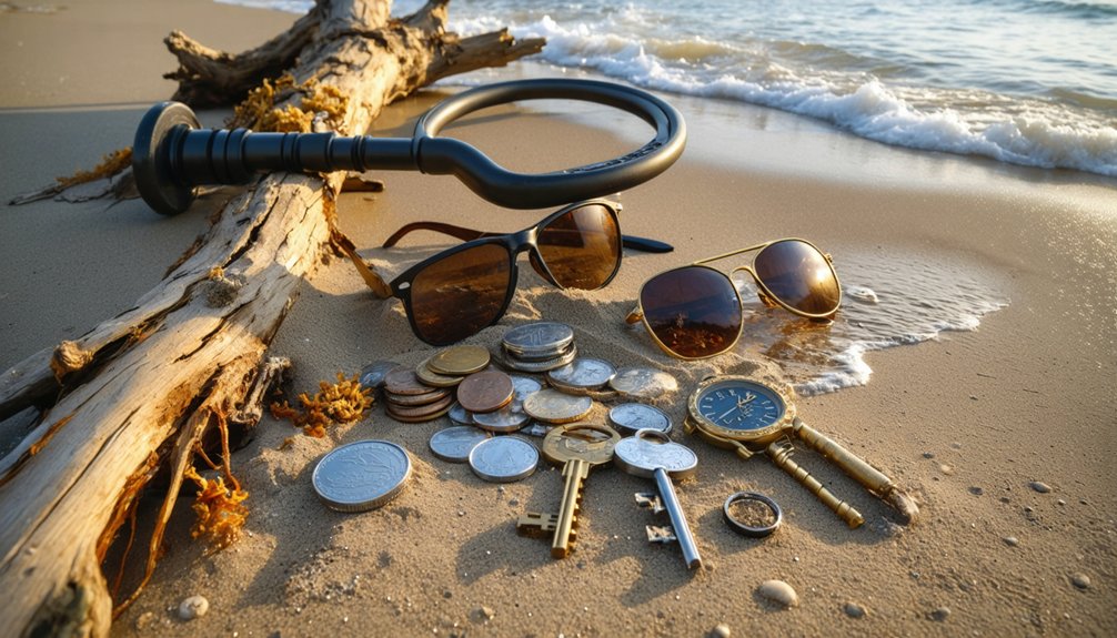 beach metal detecting treasures