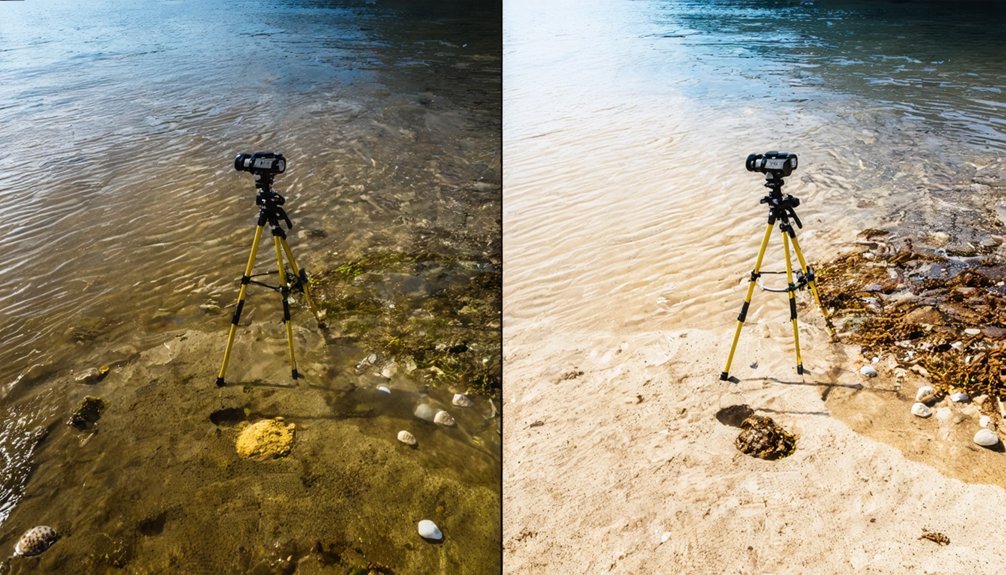 beach tide level comparison