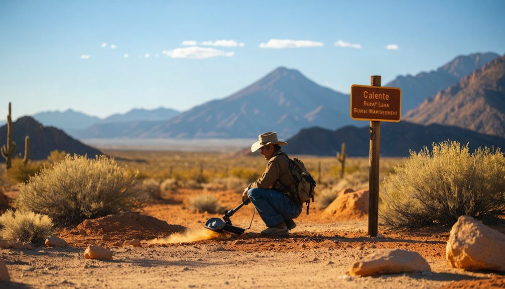 casual metal detecting with restrictions