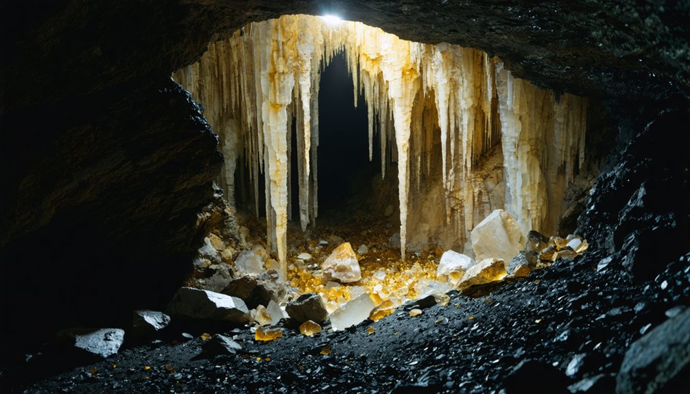 cave mineral deposit traps