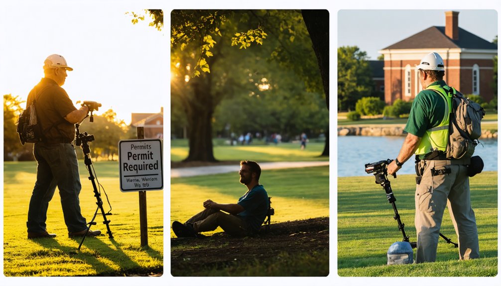 city rules for metal detecting