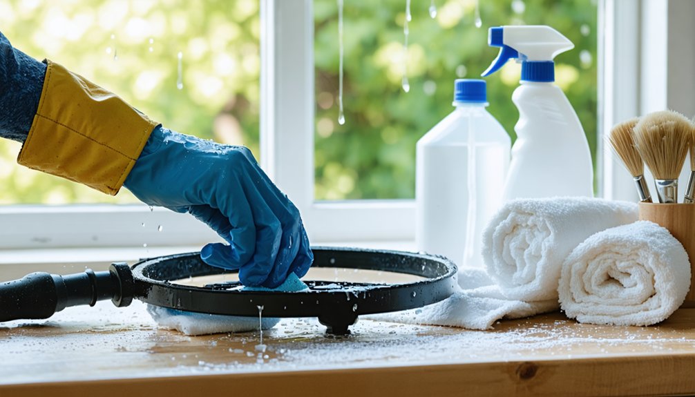 cleaning metal detector properly