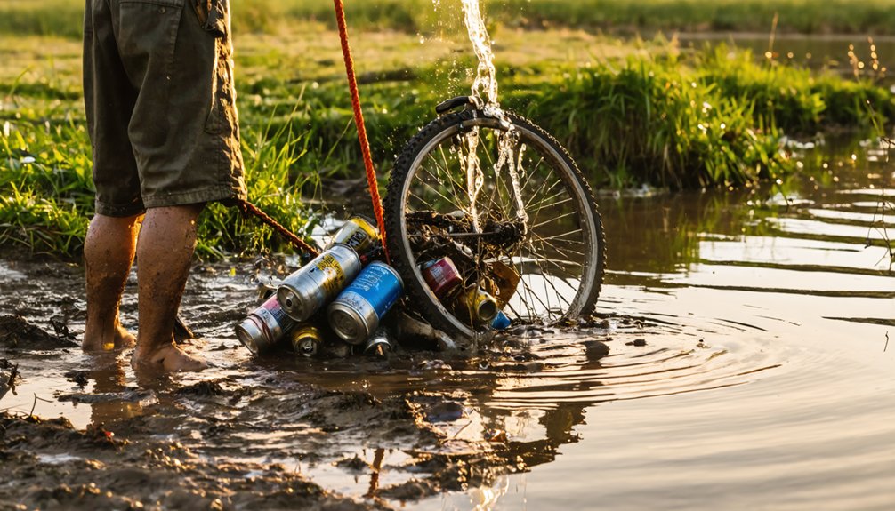 cleaning up with metal detectors