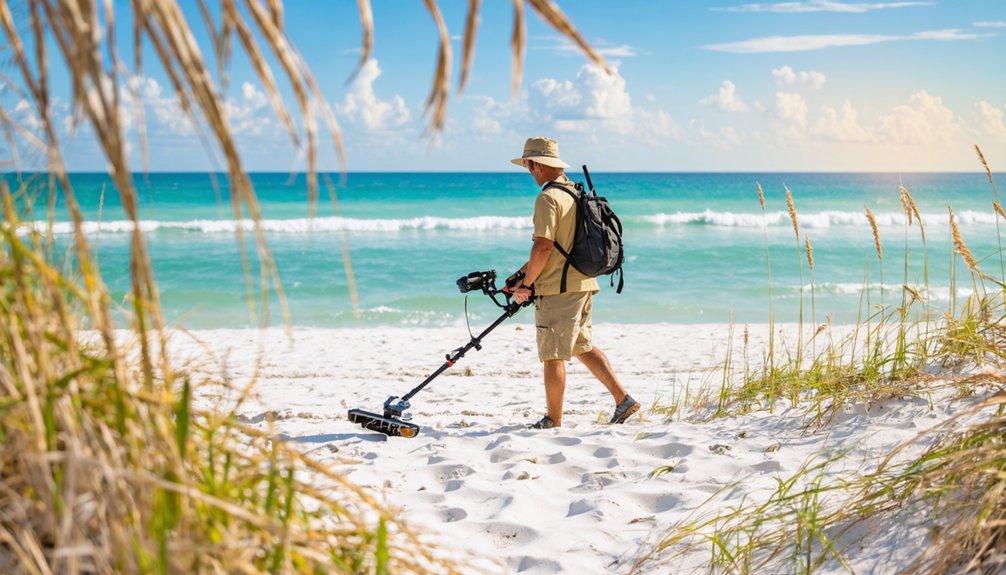 coastal beaches permit metal detecting
