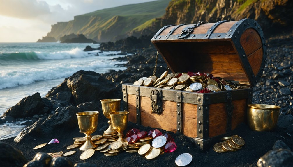 davis seizes pirate treasure