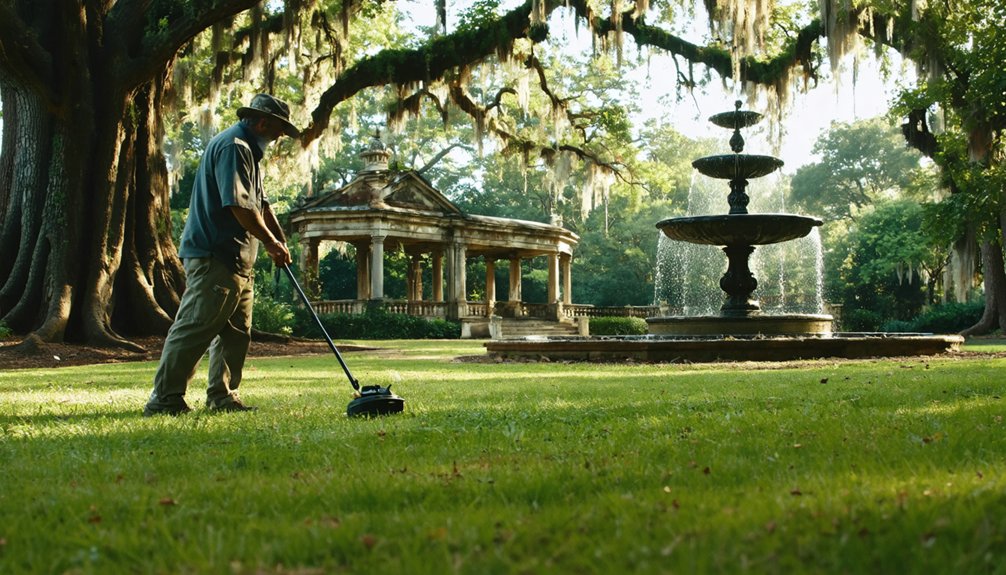 detecting at historic resorts