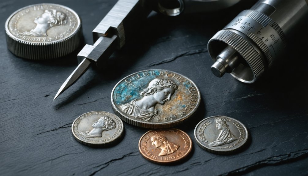 detecting coated metal frauds