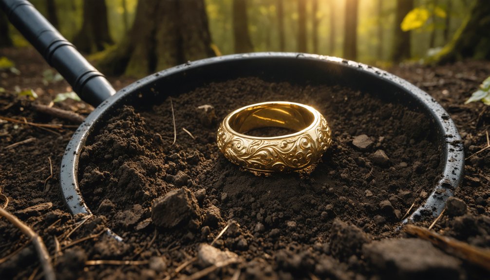 detecting jewelry with metal detector