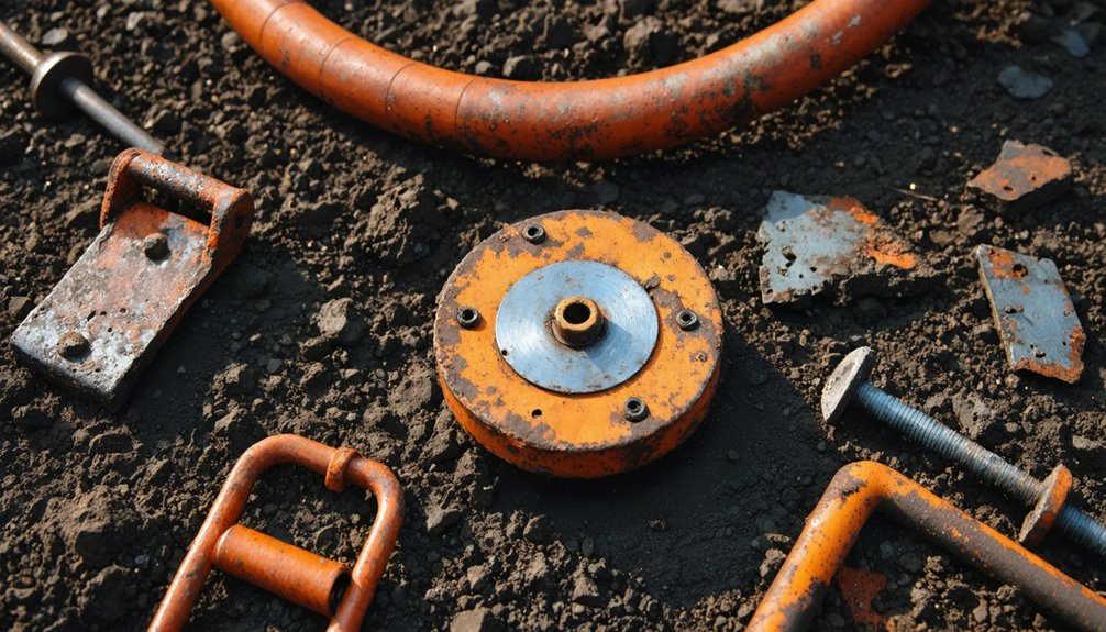 detecting rusted metal objects