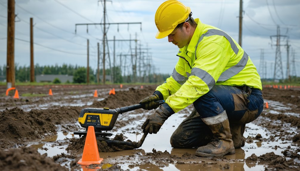 detecting underground power lines