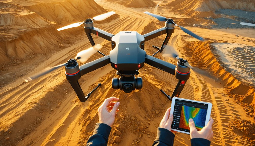 drone powered treasure exploration