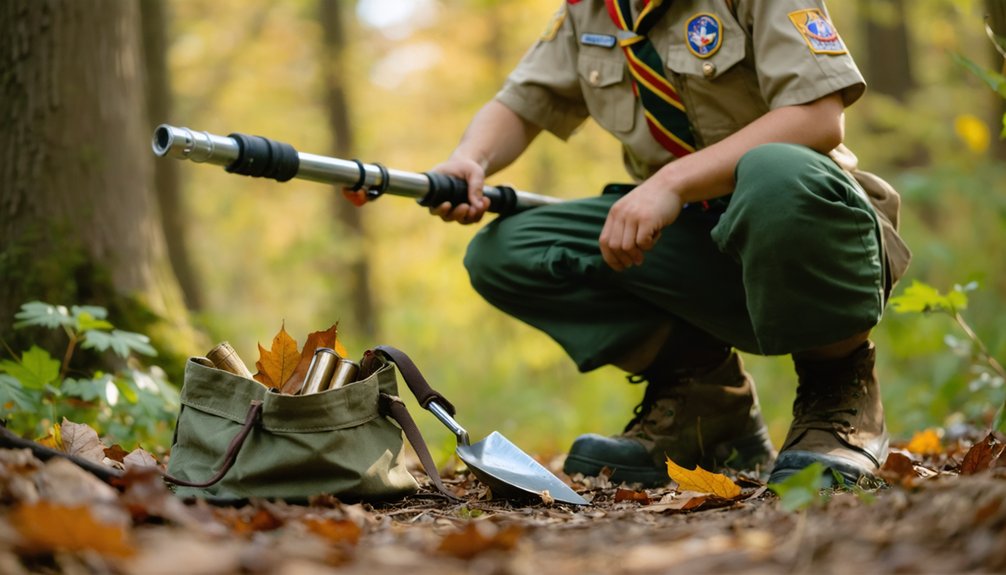 exploring treasures through metal detecting