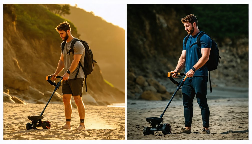 extended metal detecting burns