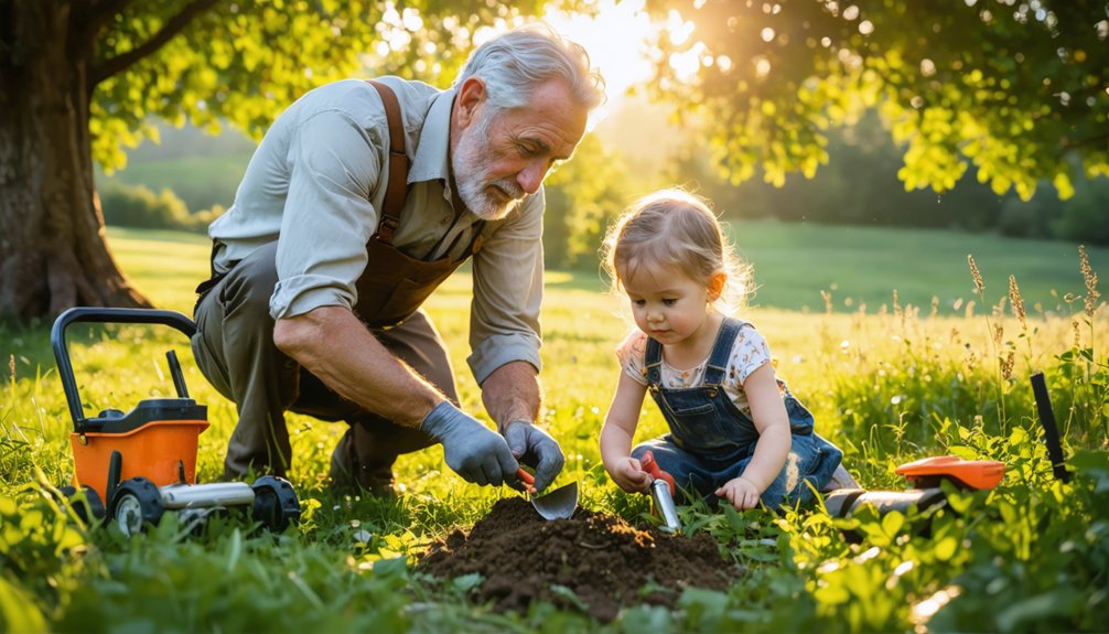 family metal detecting adventure