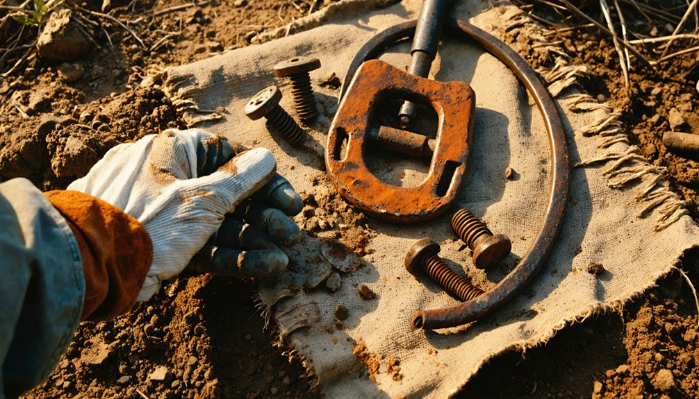 finding iron with detector