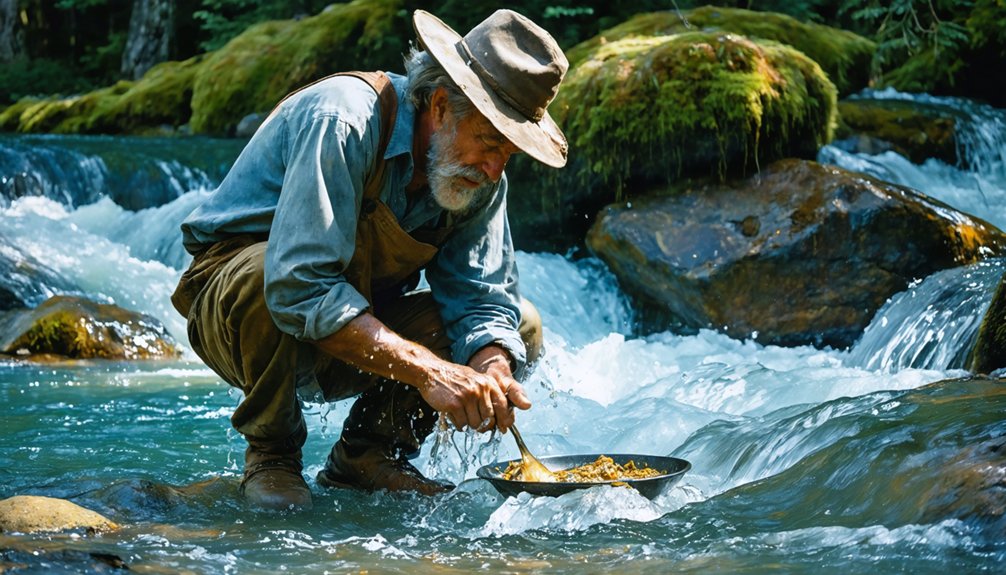 fine gold panning techniques